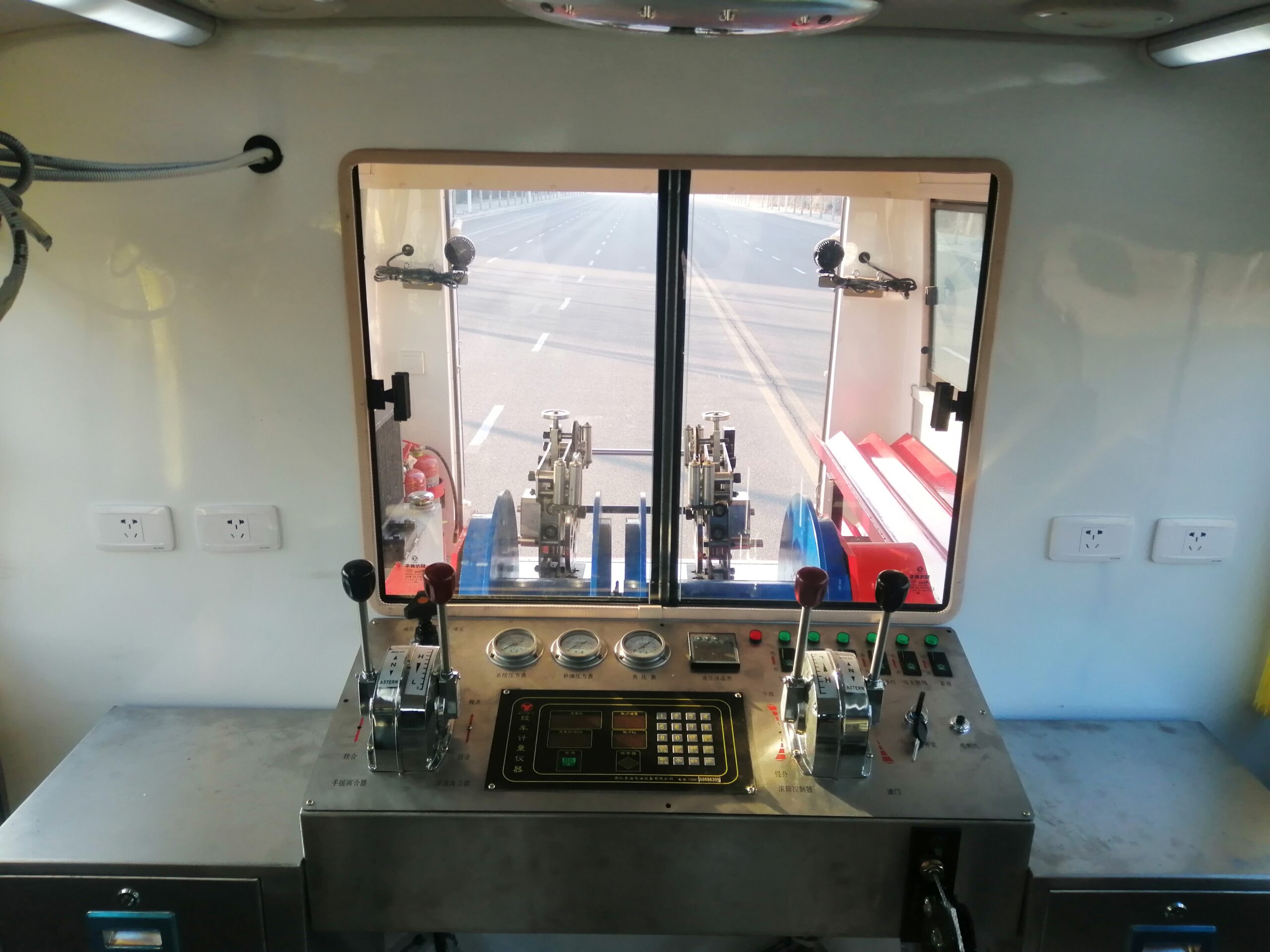 Mobile oilfield equipment prepared for field operation